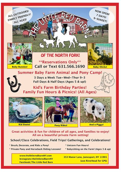 Little Red Barn & Farm Animals North Fork .